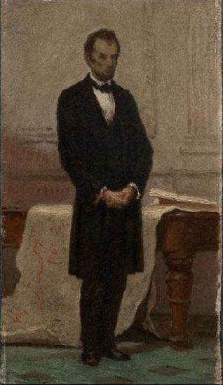 William Morris Hunt Portrait of Abraham Lincoln by the Boston artist William Morris Hunt, oil painting picture